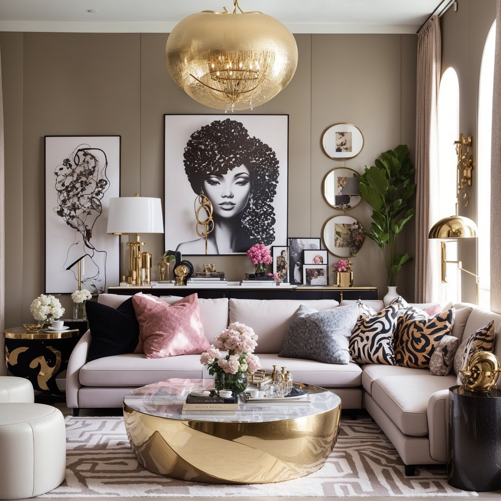 Room Interior On Instagram Misssilip Glam Living Room Decor