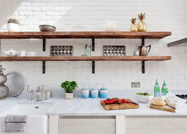 Rustic Kitchen Shelving Ideas With Timeless Rugged Charm Farmhouse