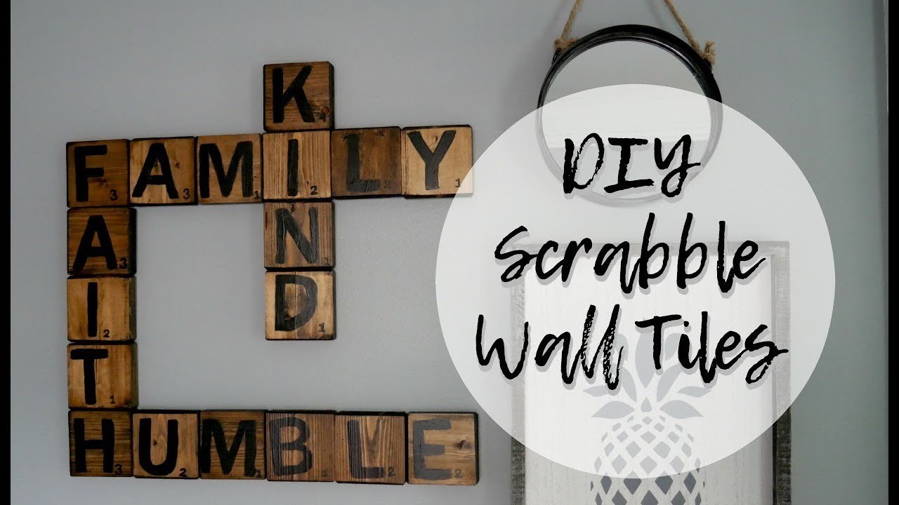 Scrabble Letters Wall Decor Wooden Wall Art Decor Letter Wall Decor