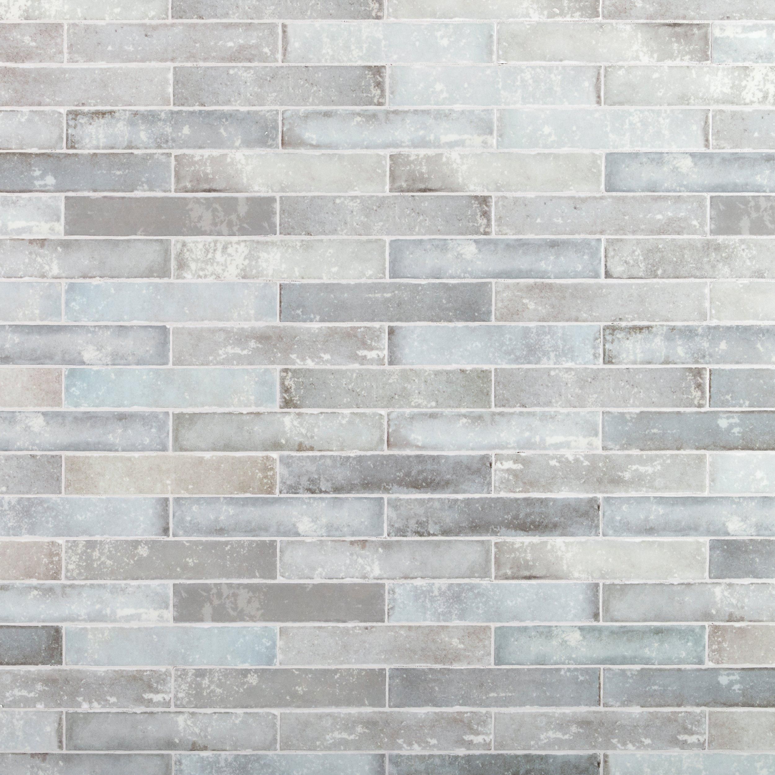 Sea Salt Polished White Ceramic Tile Kitchen Backsplash Designs