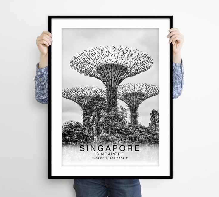 Singapore Wall Art Singapore Poster Print Singapore Art Etsy