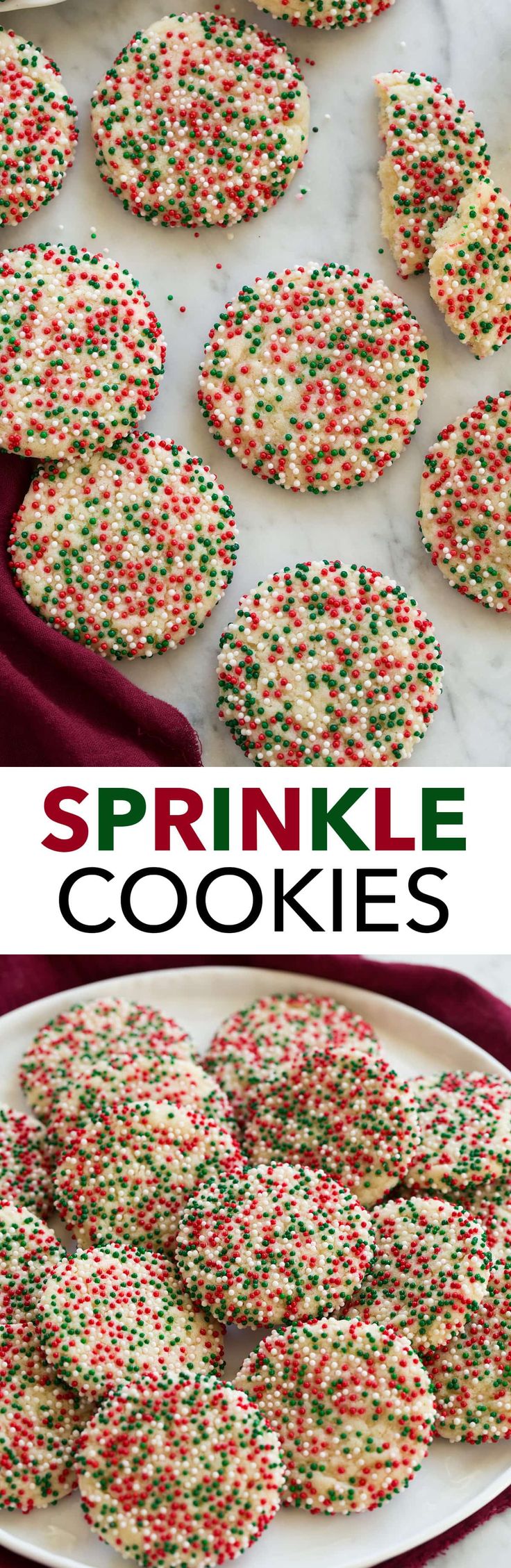 Sprinkle Cookies Are Every Kids Dream Soft Sugar Cookies Are Rolled In Sprinkles To Cover Then