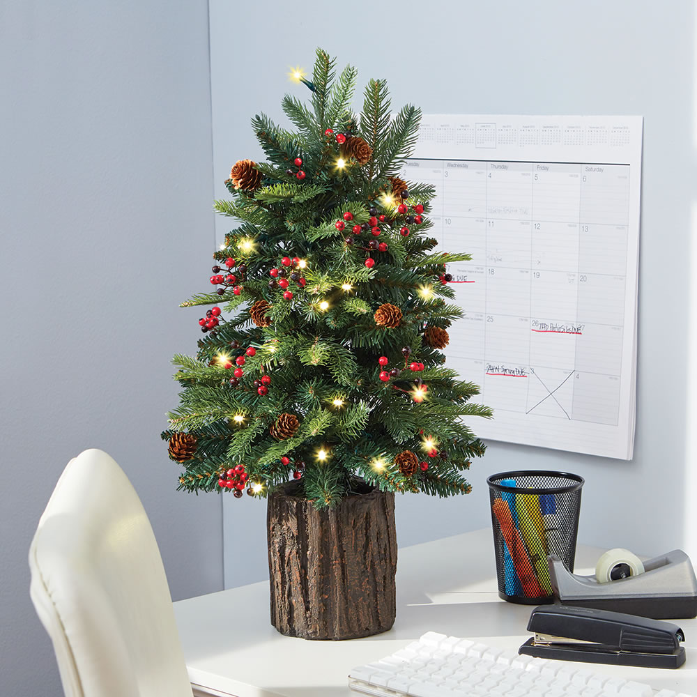 Tabletop Prelit Christmas Tree Hammacher Schlemmer