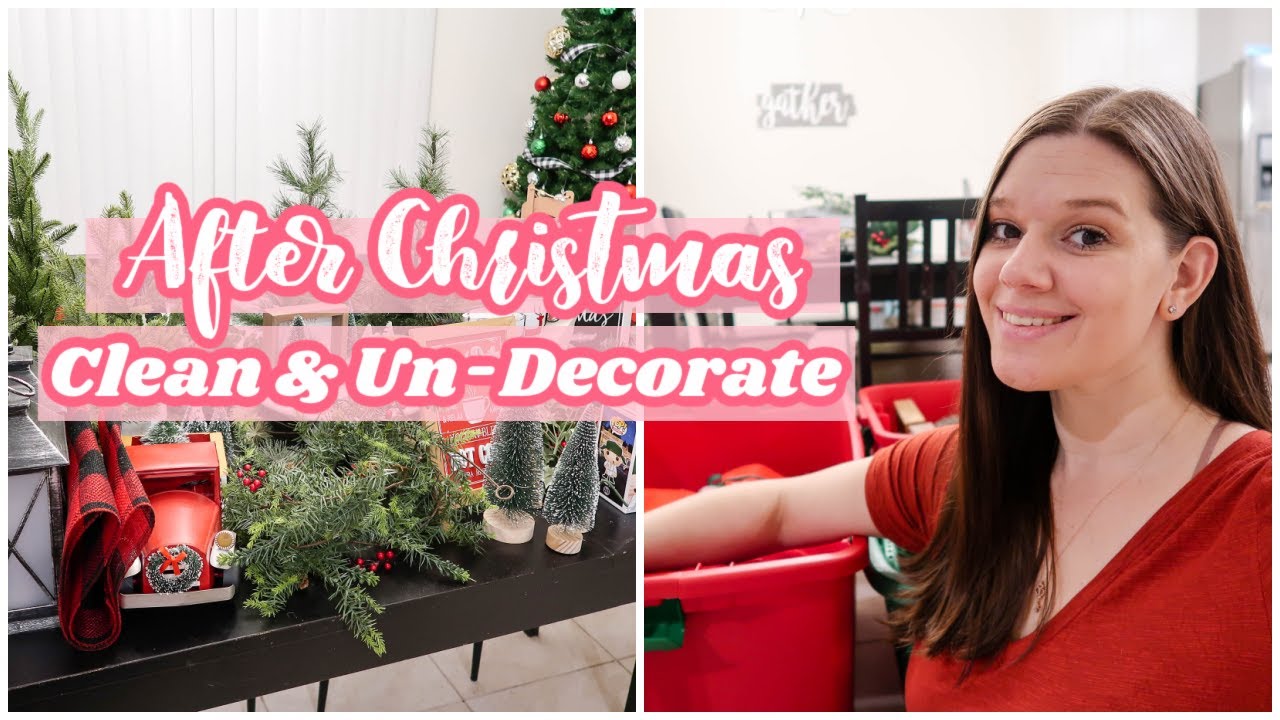 Taking Down Christmas Decor Undecorate With Me Youtube