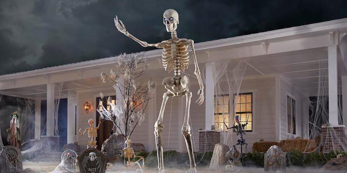 That Giant Skeleton That Keeps Going Viral Is Sold At Home Depot