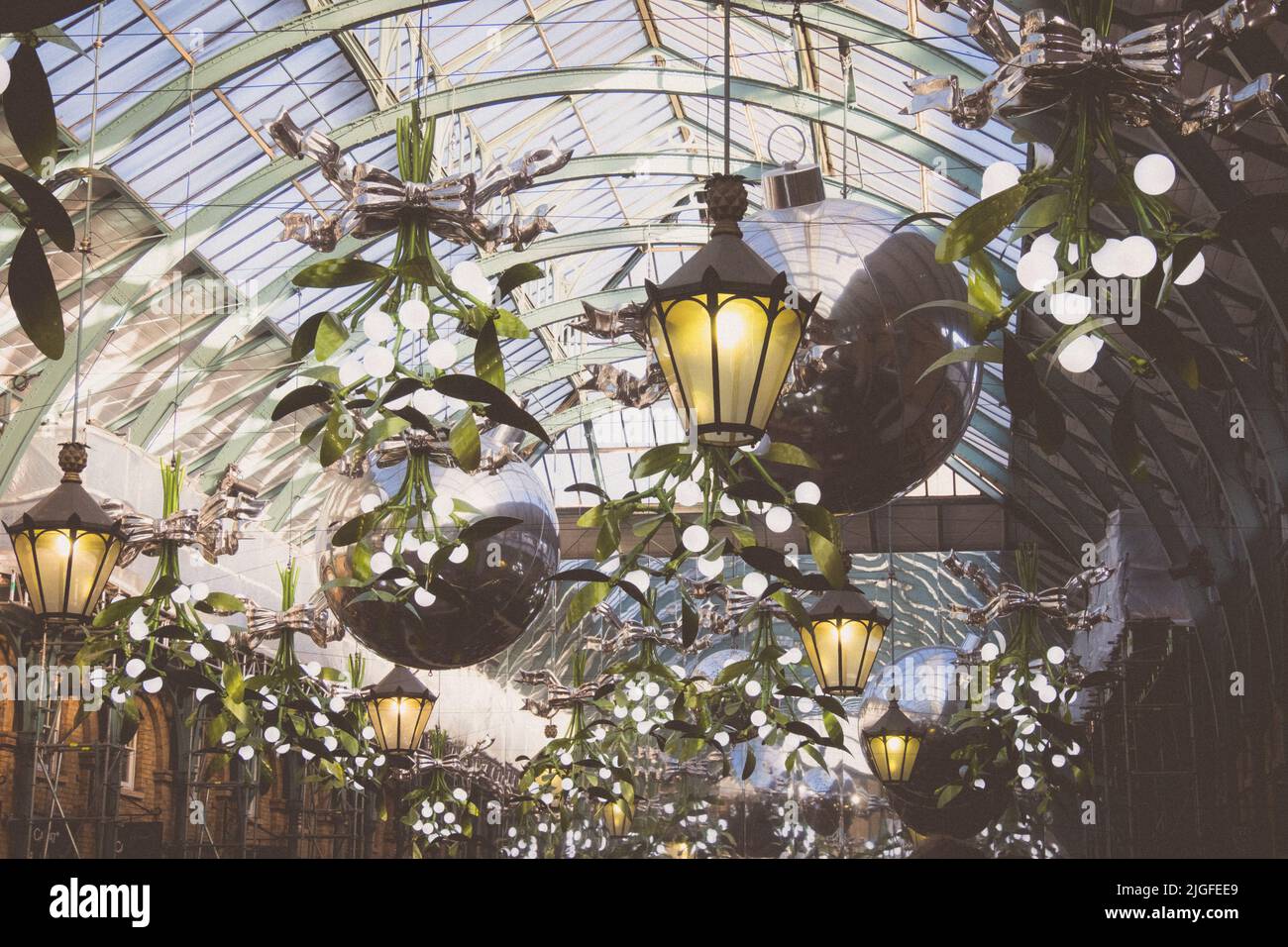 The Main Market Hall At Covent Garden London Decked Out For Christmas