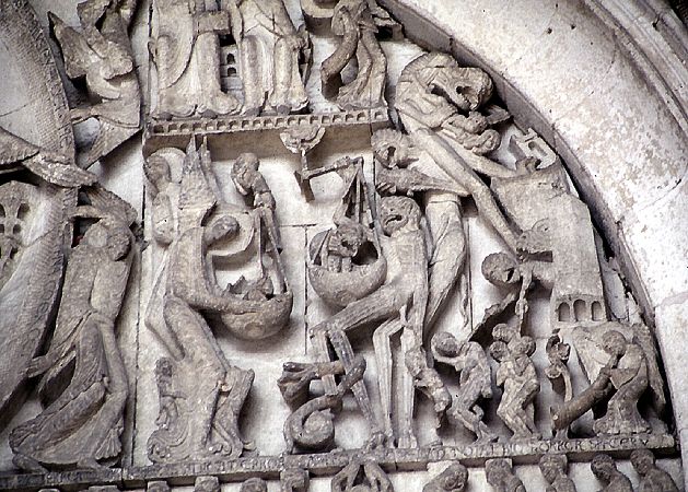 The Tympanum Of The Central Portal Of The Cathedral Of St Lazare Of