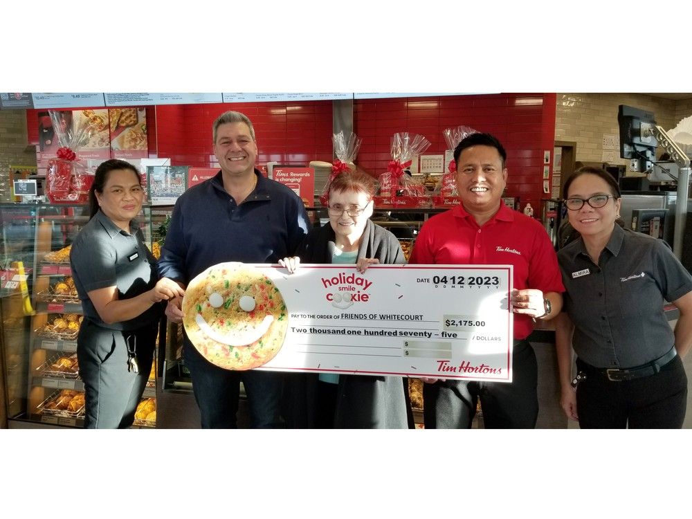 Tim Hortons Smile Cookies Benefit Friends Of Whitecourt Society