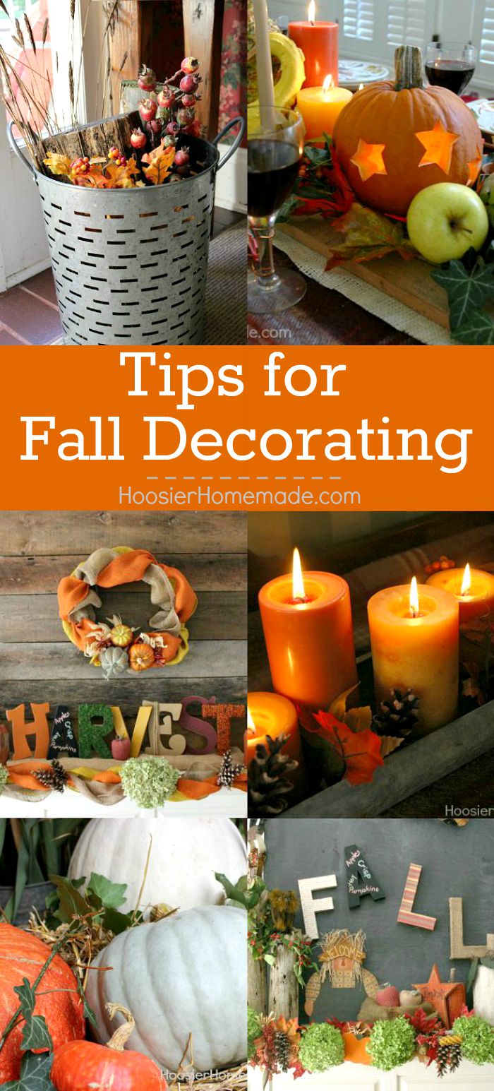 Tips For Fall Decorating Hoosier Homemade