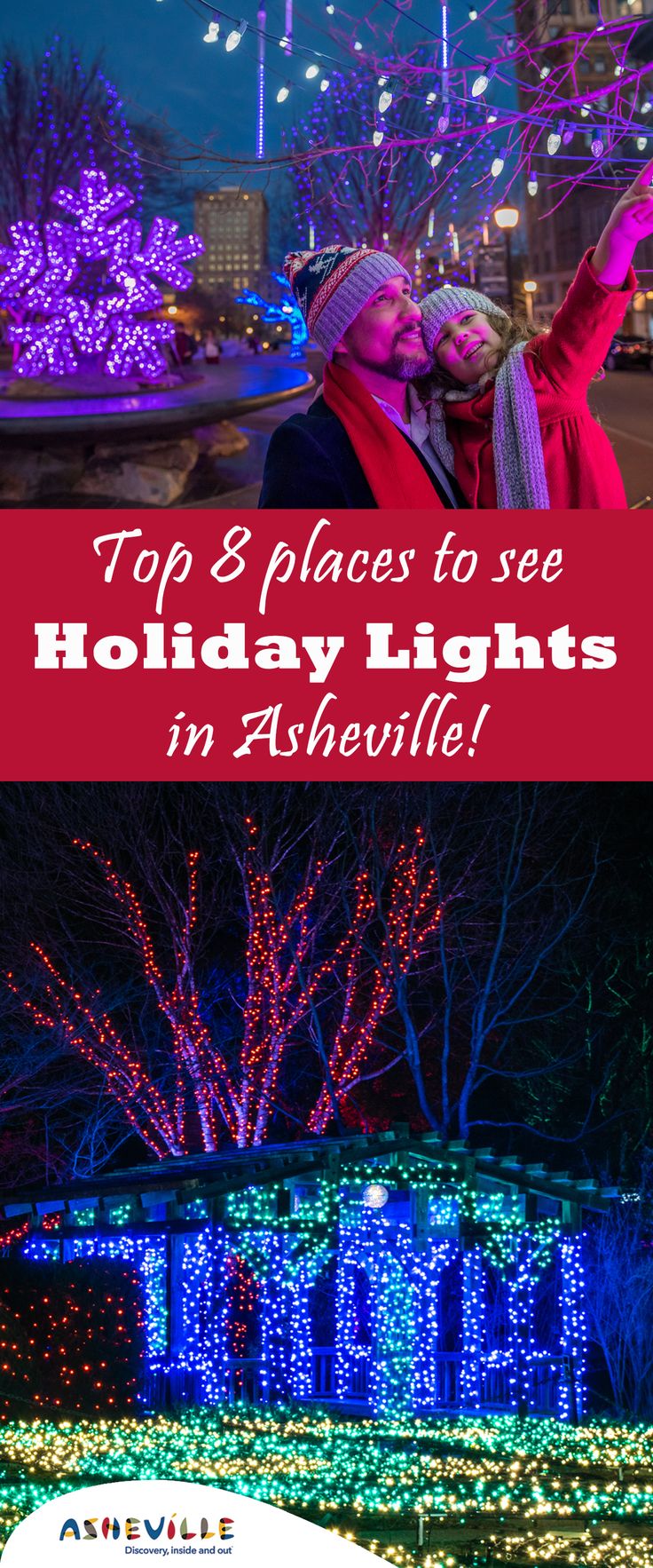 Top 8 Places To See Holiday Lights In Asheville N C