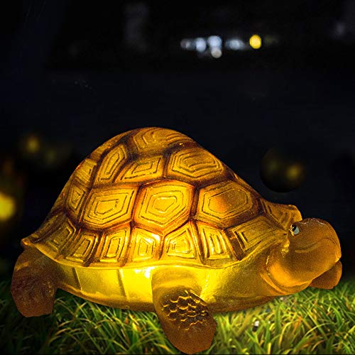 Turtle Solar Lights Outdoor Statue Lawn Ornaments Turtle Solar Garden Statues Unique Solar