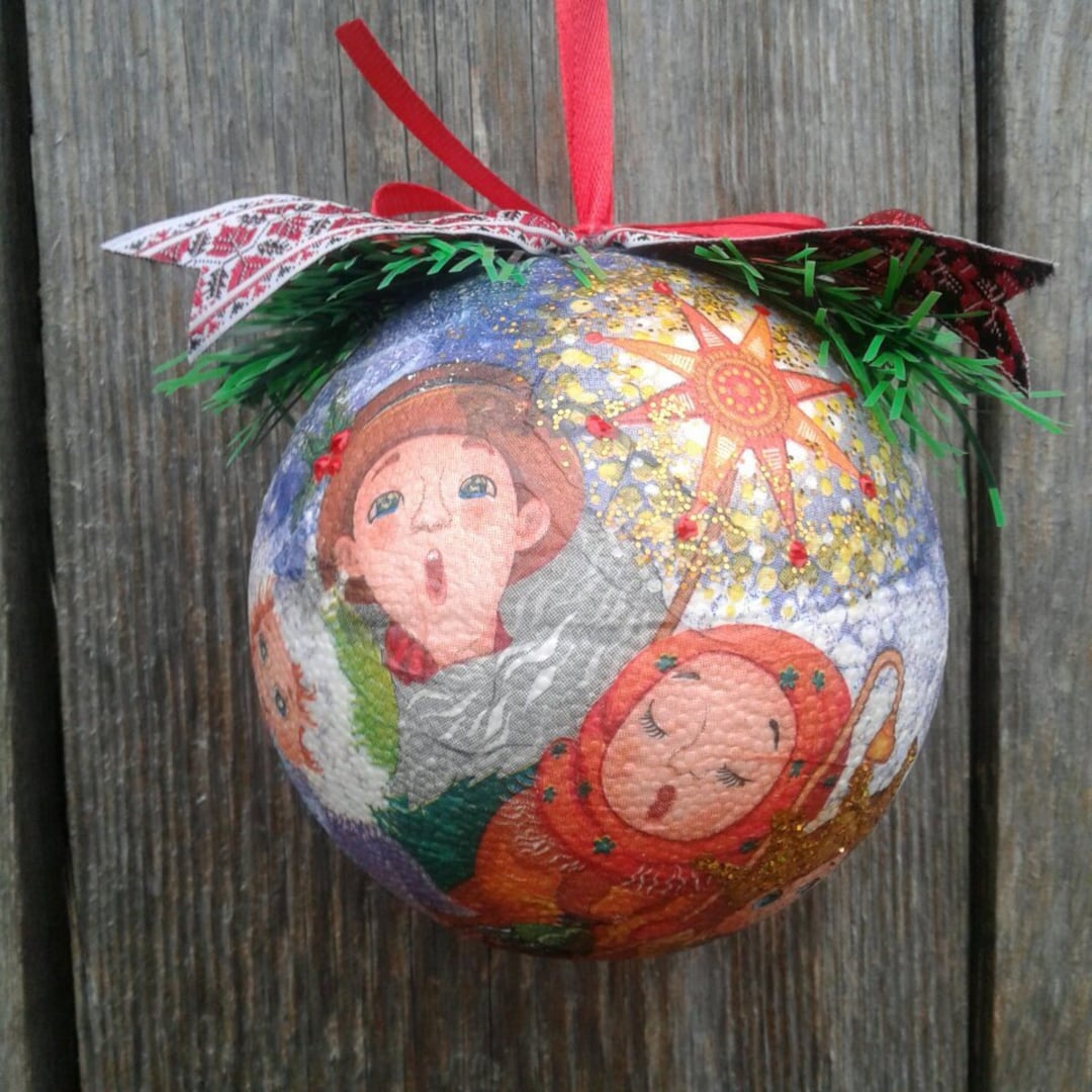 Vertep Ukrainian Christmas Ornaments Balls Gift For Mom Etsy