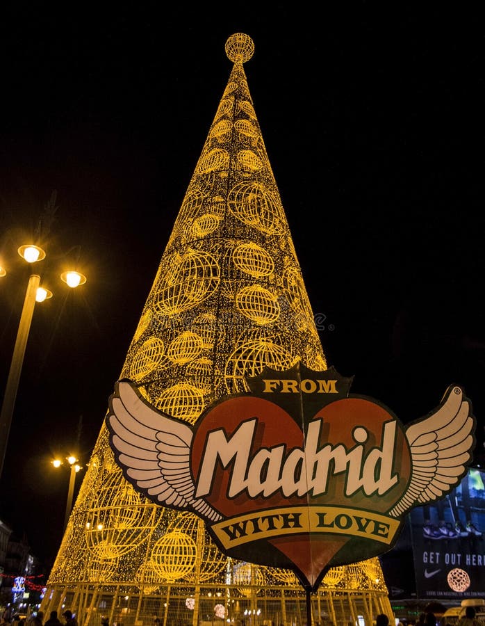 View Christmas Decoration Puerta Del Sol Madrid Editorial Stock Photo Stock Image Shutterstock