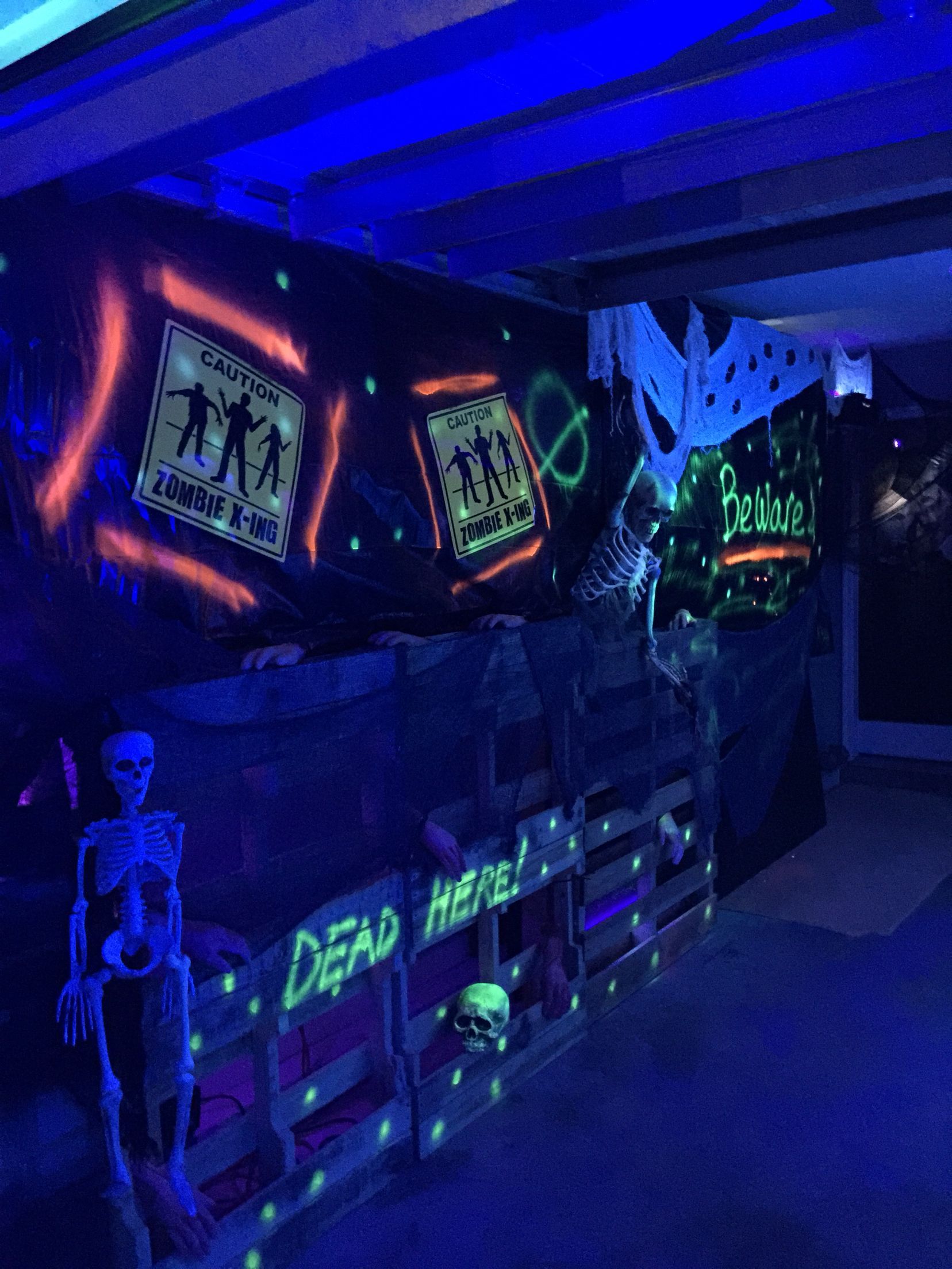 Wall Of Haunted Garage Haunted Garage Scream Halloween Halloween Decorations