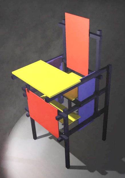 Want To Buy Gerrit Rietveld Gerrit Rietveld Rietveld Chair Red And Blue Replica Bid From