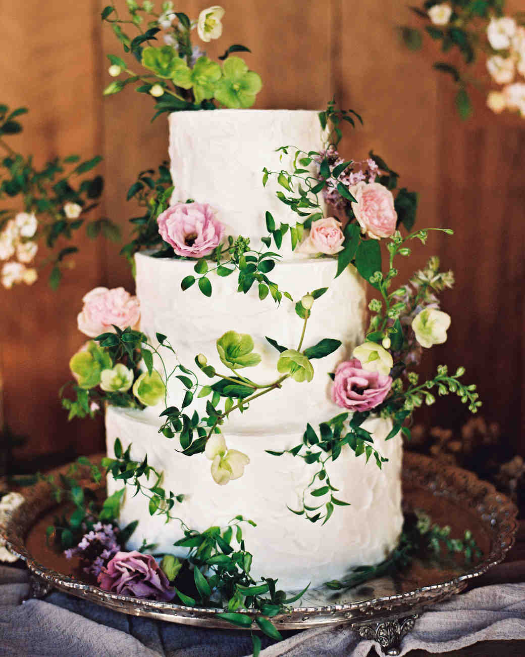 Wedding Cake Flowers Decorations 44 Wedding Cakes With Fresh Flowers Martha Stewart Weddings