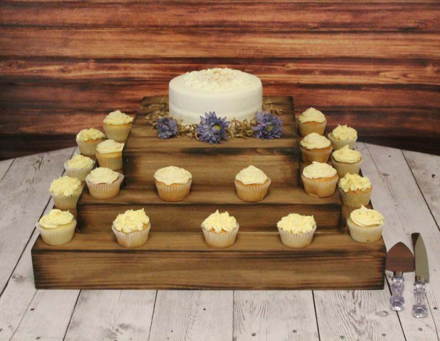 Wedding Cake Stand Wooden Cake Board Weddding Cake Display Rustic