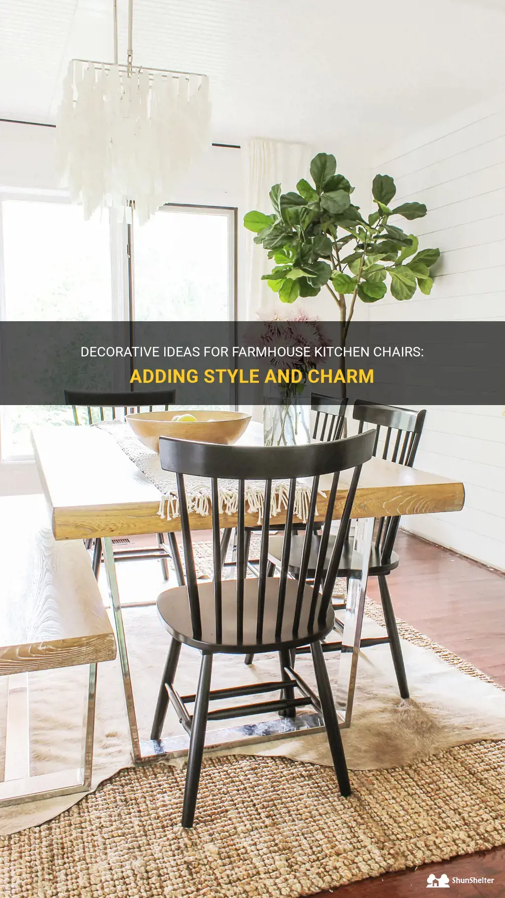 Farmhouse Kitchen Chair Decoration Ideas You'll Love