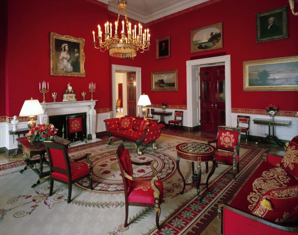 White House Furnishings Red Room White House Historical Association