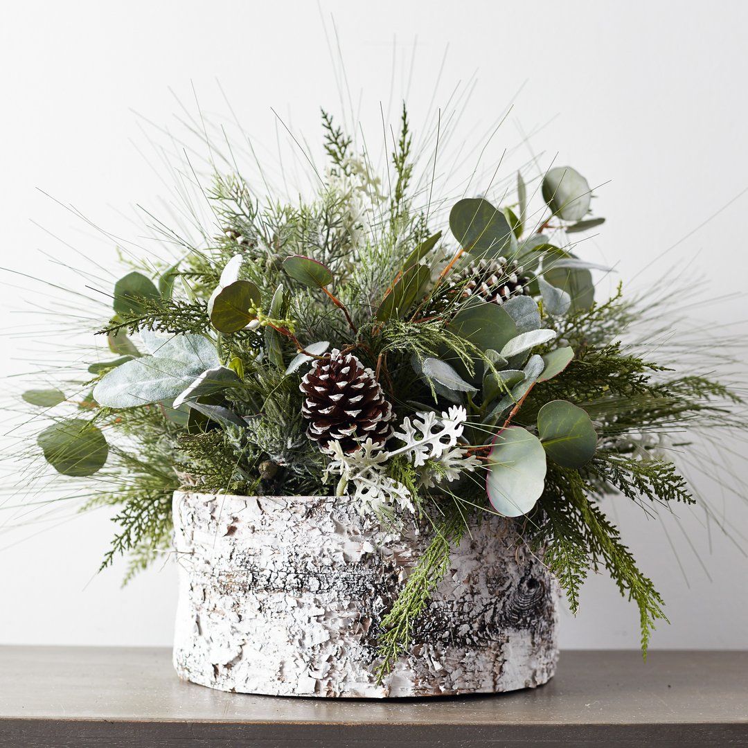 Winter Pine Arrangement Google Search Christmas Arrangements