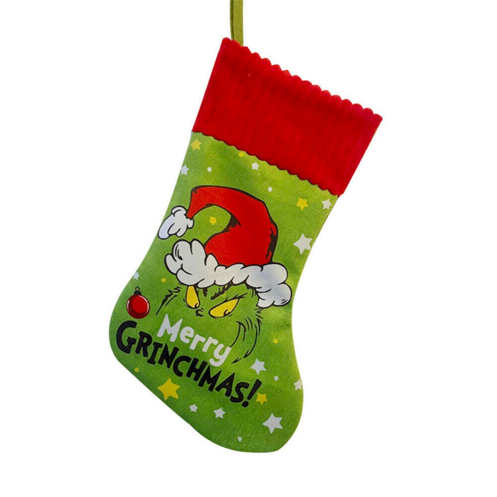 Xmas Grinch 2 Pack Grinch Stockings Christmas Decorations Indoor Decor